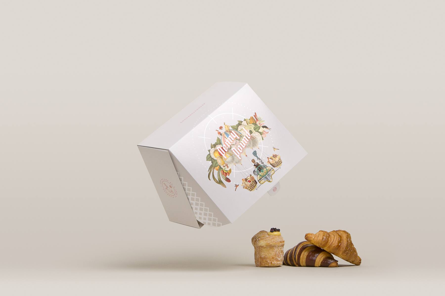 Pastry box packaging designed for Penny for Pound